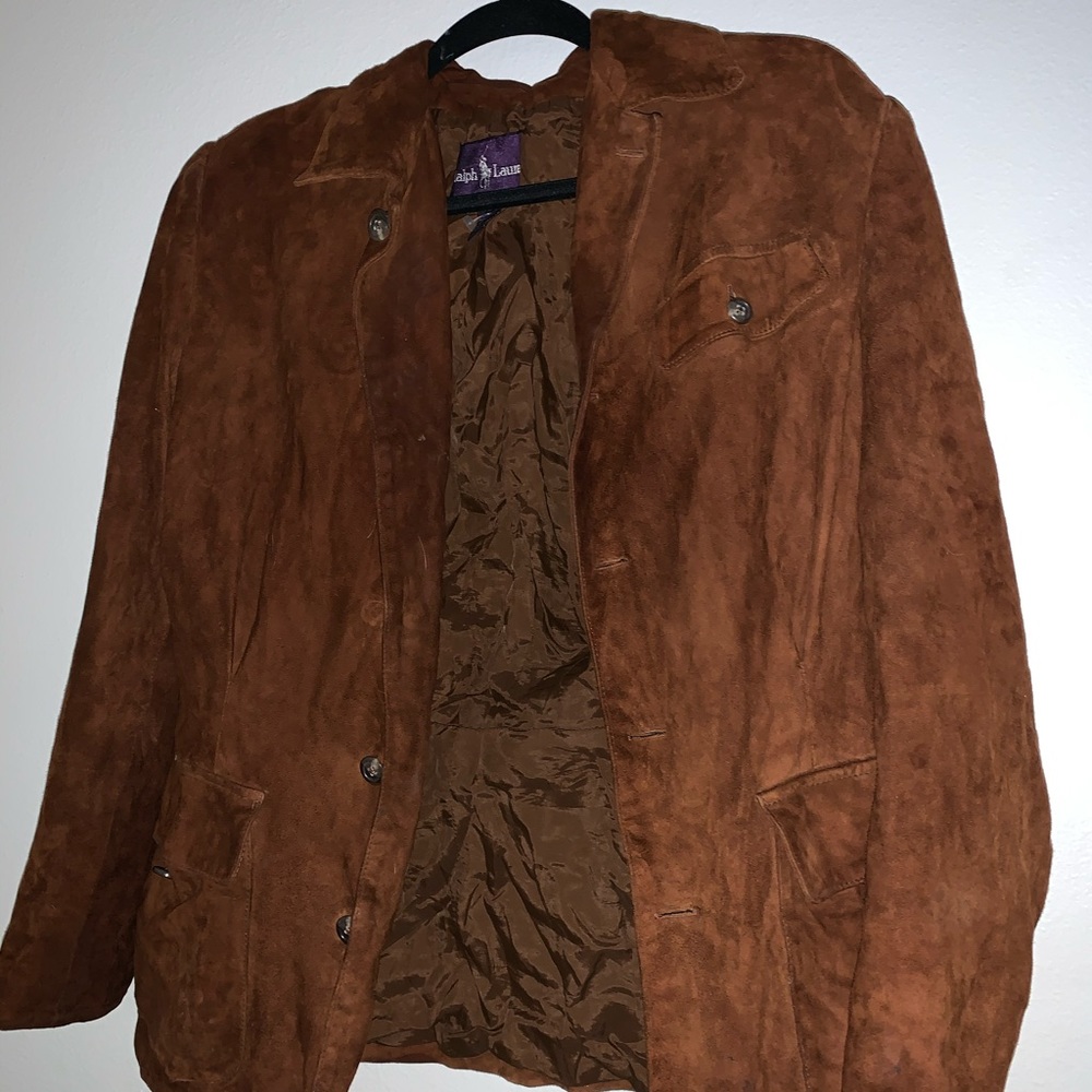 Ralph Lauren Purple Label Suede Jacket